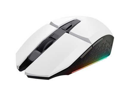 Embalaje y contenido completo del kit Trust Gaming GXT 794W blanco
