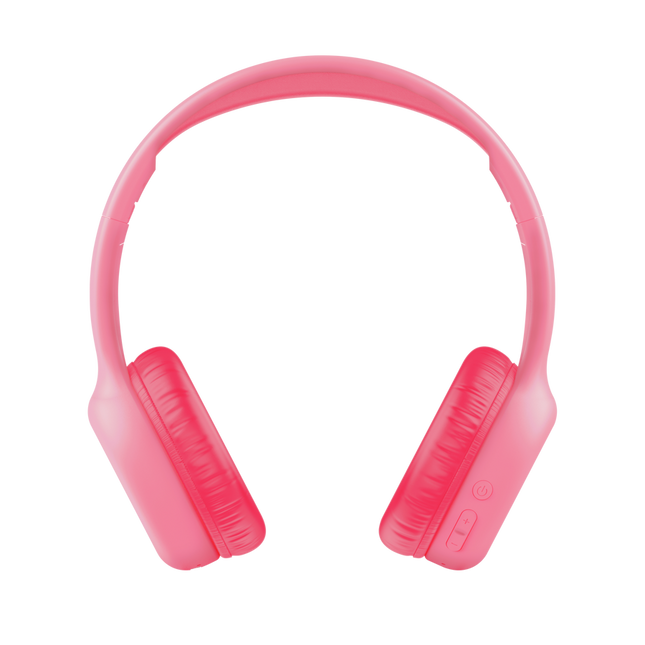 Auriculares infantiles Trust Nouna rosa con controles laterales y micrófono