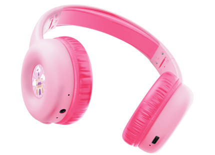 Auriculares Trust Nouna rosa plegables para transporte y almacenamiento