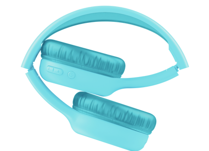Trust Nouna auriculares inalámbricos infantiles azul vista posterior diadema ajustable