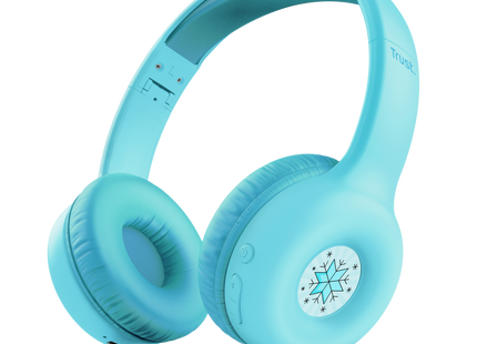 Headset Trust Nouna 25275 auriculares inalámbricos infantiles color azul vista frontal