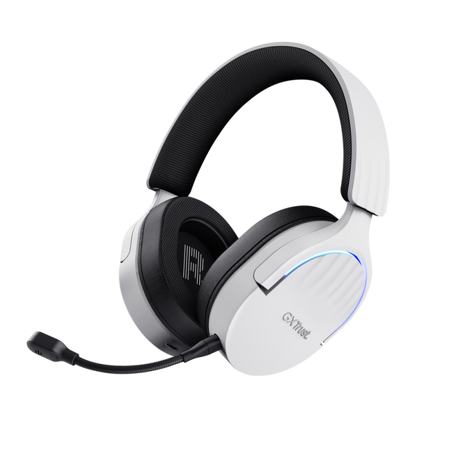 Headset Trust GXT 491W Fayzo Gaming Inalámbricos Blanco, 25304