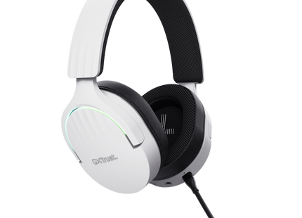 Cable audio incluido auriculares Trust GXT 491W gaming blancos