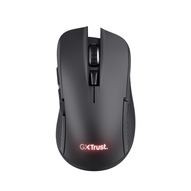 Mouse Trust YBAR GXT 931 Gaming inalámbrico Recargable 50 hrs de Autonomia Negro, 25330