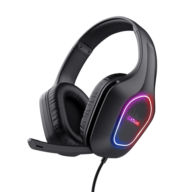 Headset Trust Gaming Zirox GXT 416 Iluminación Led, 25331