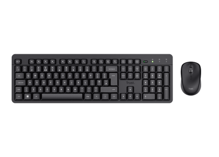 Teclado y mouse Trust TKM-360 inalámbrico español vista frontal completa
