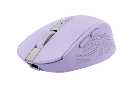 Mouse Trust Ozaa 25384 vista lateral izquierda recargable