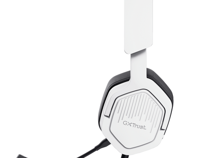 Packaging completo Trust Gaming GXT492W Carus auriculares blancos