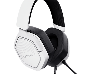 Auriculares gaming Trust Carus vista posterior con logo de marca