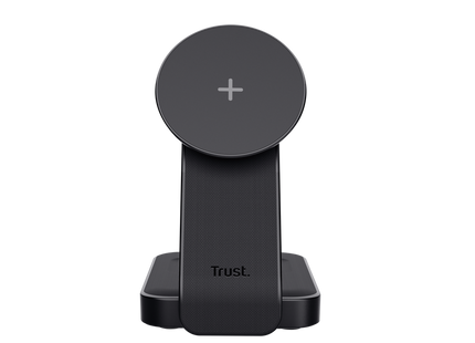 Cargador Trust Viro Magnético Inalámbrico 3 en 1 para iPhone, Apple Watch y AirPods, 25464