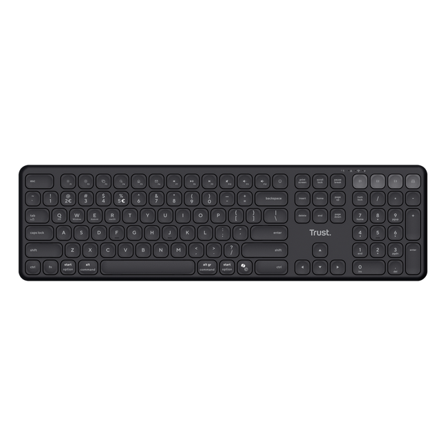 Trust Vaiya teclado inalambrico multidispositivo negro - 25635