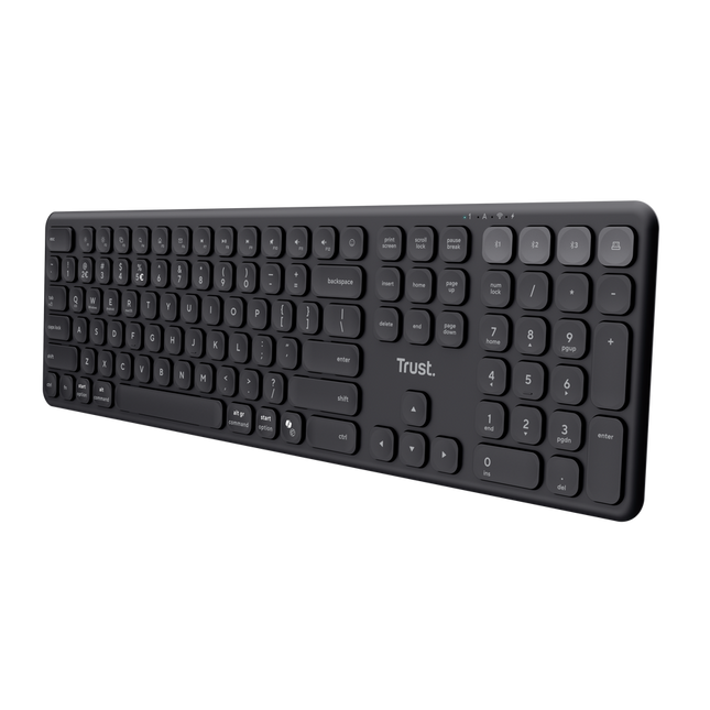 Trust Vaiya teclado inalambrico multidispositivo negro - 25635