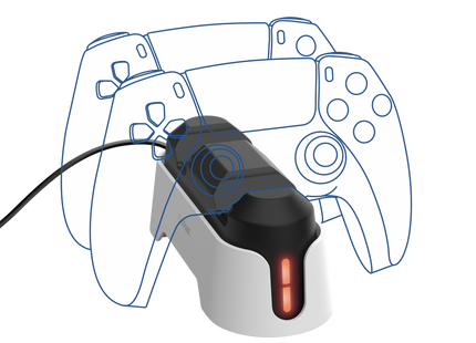 Base de Carga Doble Trust para Mandos de PS5 GXT 228 Blanco, 25597