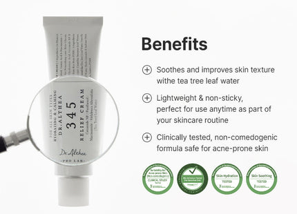 Dr. Althea 345 Relief Cream - vista lateral del envase