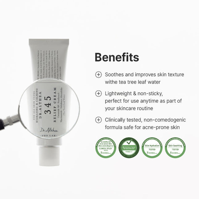 Dr. Althea 345 Relief Cream - vista lateral del envase
