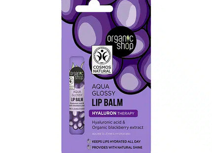 Organic Shop Bálsamo labial ácido hialurónico y mora 10 ml