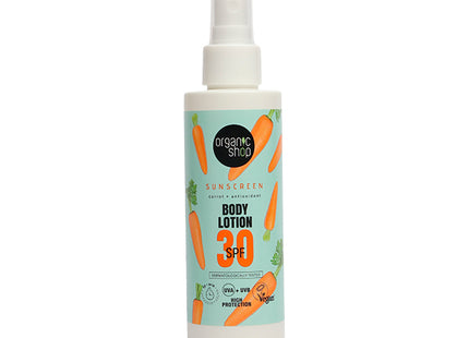 Organic Shop Loción corporal protección solar FPS 30 150ml
