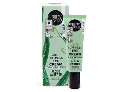 Organic Shop Crema ojos antihinchazón aloe 30ml