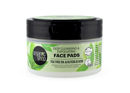 Organic Shop Pads faciales limpieza árbol de té