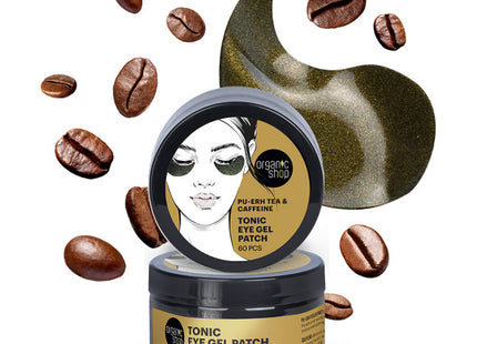 Organic Shop Parches tonificantes ojos con cafeína 60 piezas