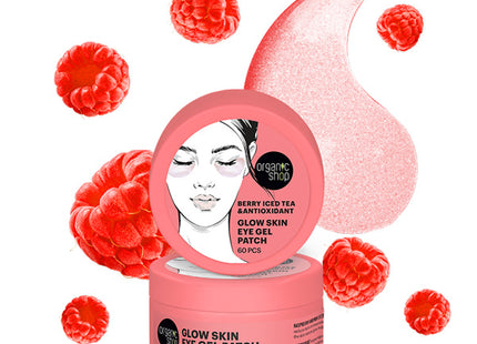 Organic Shop Parches ojos glow frutos rojos 60 piezas