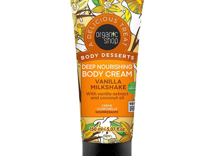 Organic Shop Crema corporal nutritiva vainilla 150 ml