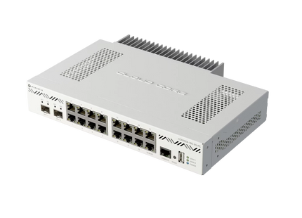 MikroTik Router 16 Gigabit y 2 SFP+, CCR2004-16G-2S+PC