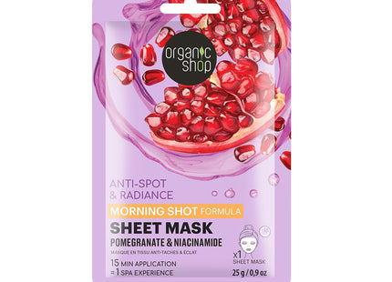 Organic Shop Mascarilla facial granada y niacinamida 1 pieza