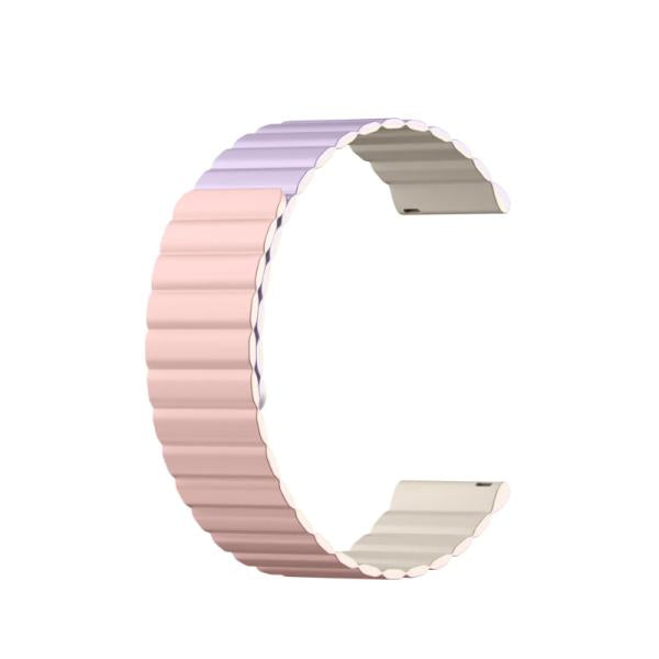 Kieslect Banda Para Reloj Magnética 20 mm Rosa-Morado-Caqui, YFT2043EU