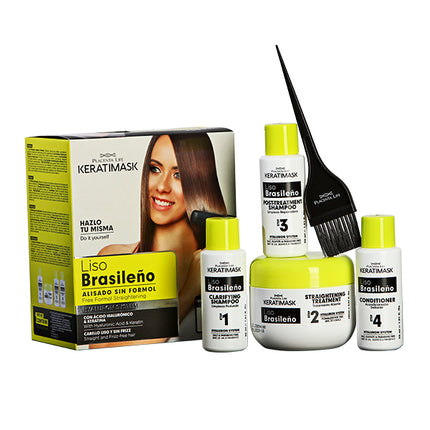 Keratimask Alisado Brasileño Sin Formol Kit Placent Life | Para alisar y nutrir profundamente tu cabello sin maltratarlo