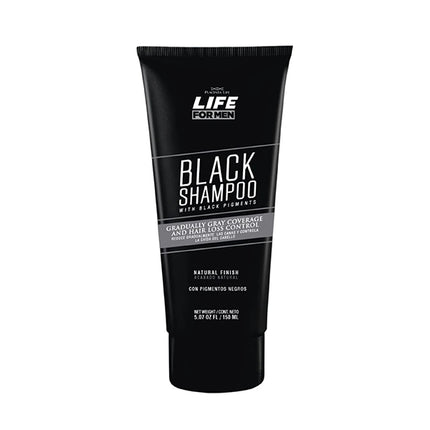 Shampoo Life for Men Black Placent Life | 150ml | Control de brillo y color | Ideal para cabello oscuro y sin brillo