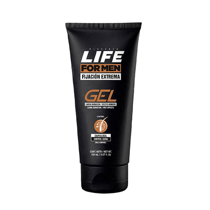 Gel Fijación Fuerte Life for Men Placent Life | 150ml | Estilo duradero para todo tipo de cabello