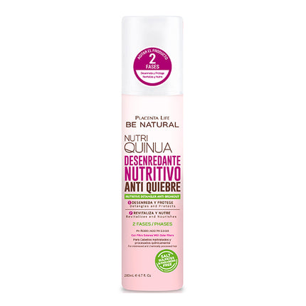 Desenredante Nutritivo Nutri Quinua 200 ml | Placenta Life | Revitaliza, desenreda y protege el cabello tratado