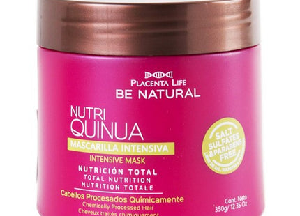 Mascarilla Nutritiva con Quinua Sachet 35g Placent Life | Para fortalecer y revitalizar el cabello desde la raíz