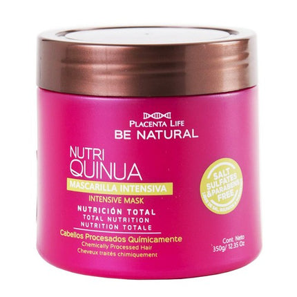 Mascarilla Nutritiva con Quinua Sachet 35g Placent Life | Para fortalecer y revitalizar el cabello desde la raíz
