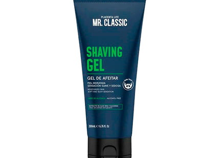 Gel para Afeitar Mr. Classic Placent Life | 200ml | Afeitado preciso y suave para piel sensible