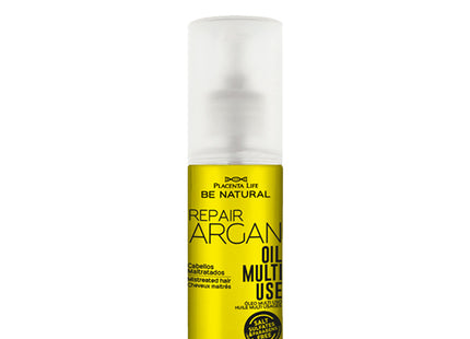 Aceite Reparador Argán 50 ml | Placent Life | Multiuso para reparar, nutrir y dar brillo con aceite de argán y vitamina E