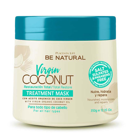 Tratamiento Restaurador Capilar 350 ml | Placenta Life | Nutre, reconstruye y controla el frizz con queratina y aceites naturales