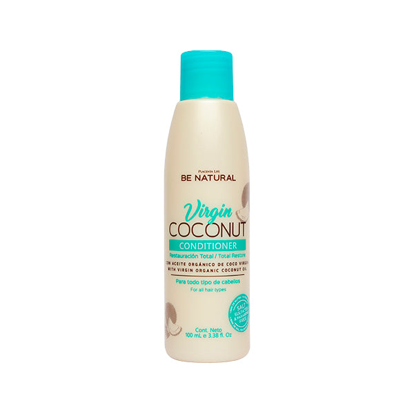 Acondicionador Virgin Coconut 100ml Placent Life | Para nutrir y suavizar el cabello seco o maltratado