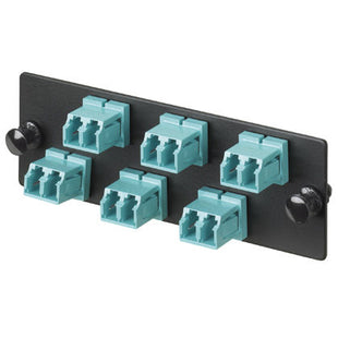 Panduit Panel Adaptador de Fibra Óptica FAP6WAQDLCZ - vista frontal en ángulo
