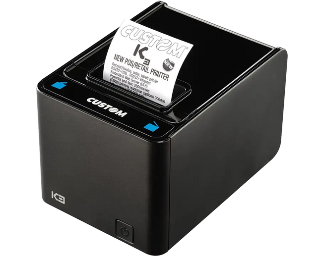 Custom America K3 911HM060200733 Impresora Térmica POS 203 dpi USB, Serial y Ethernet