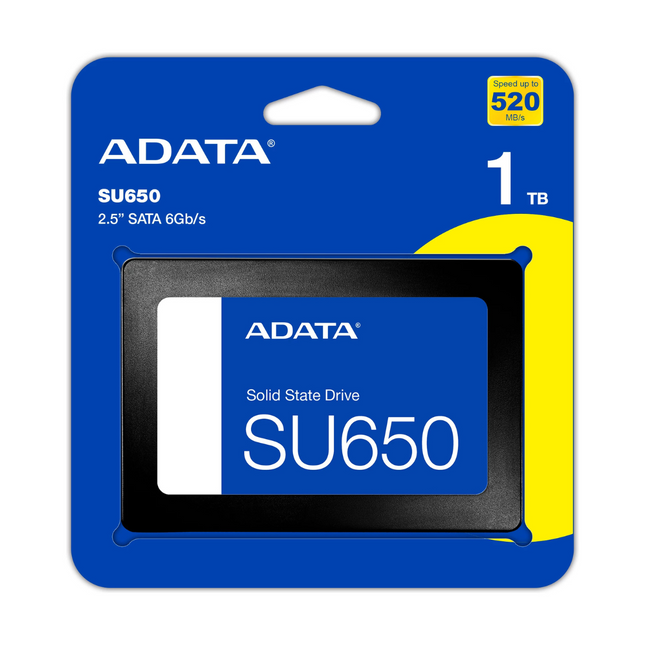 SSD Interno ADATA Ultimate SU650 | 2TB | 2.5” | SATA III 6Gb/s | 3D NAND | 520MB/s Lectura | 450MB/s Escritura