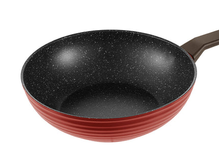 Sartén Wok Antiadherente Winning Star ST-5228, Aluminio 28 cm