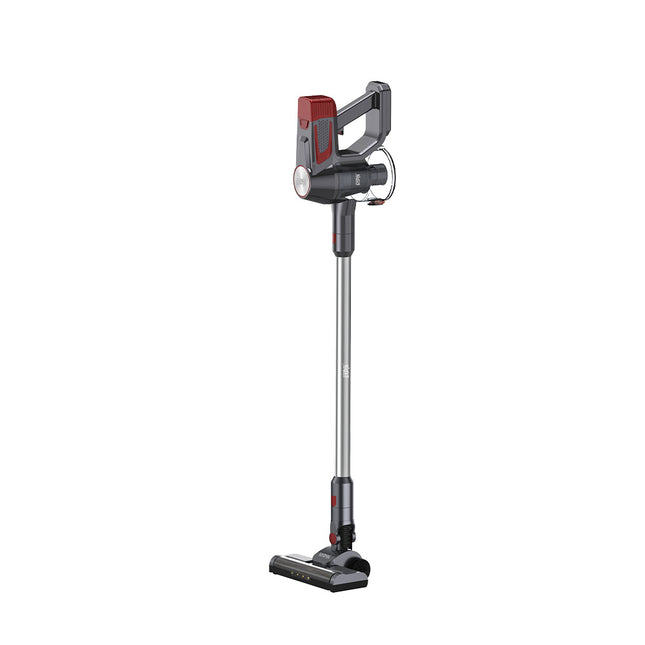 Aspiradora ST-5043 recargable en uso limpiando piso de casa