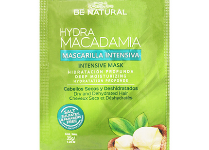 Mascarilla Hidratante Macadamia 35g Placent Life | Para nutrir y suavizar el cabello seco o dañado