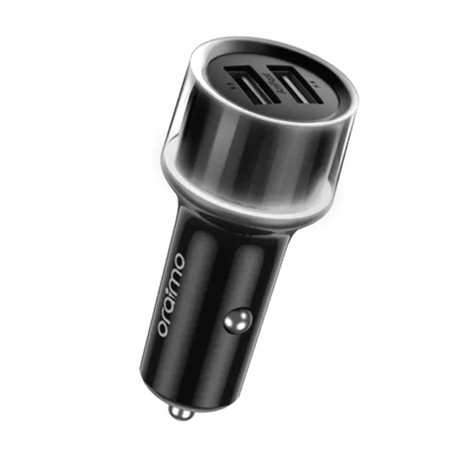 Cargador de Carro Oraimo Highway | 15.5W | 2 Puertos USB-A | Carga Rápida