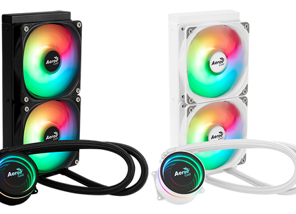 Enfriamiento Líquido RGB Aerocool Oasis L240 WH | AIO | Radiador 240mm | RGB | Compatible Intel y AMD