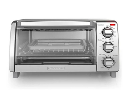 Horno Tostador Black+Decker TO1745SSG‑LA | 30 L / 4 Rebanadas | 1150 W | Convección Natural | 4 Funciones | Acero Inoxidable