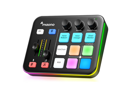 Interfaz de Audio Maono G1 NEO | USB-C | XLR | Phantom 48V | Bluetooth 5.0 | RGB