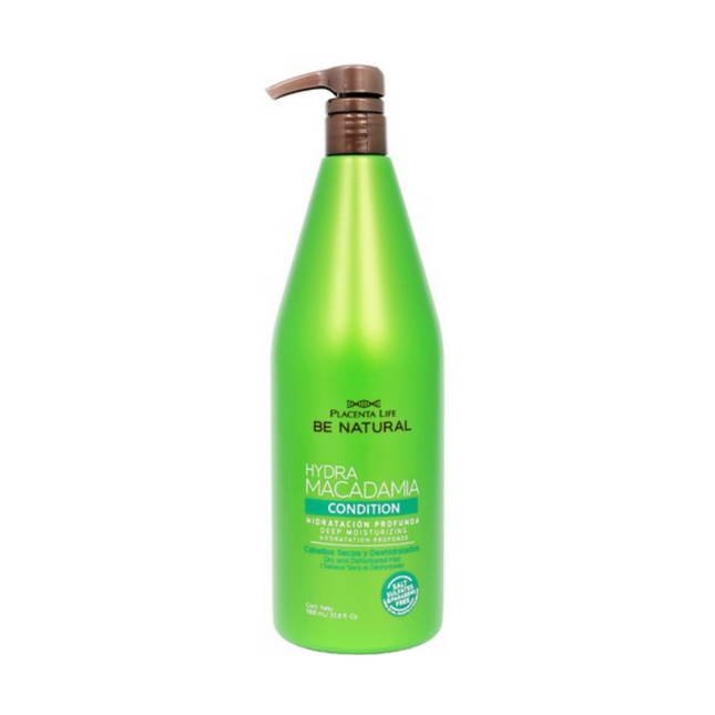 Acondicionador Hydra Macadamia 1000ml Placent Life | Para hidratar y suavizar profundamente el cabello seco